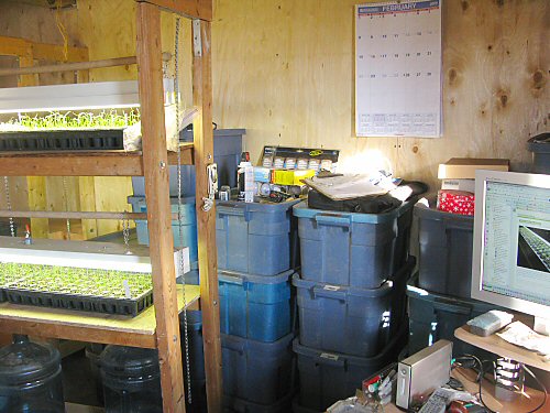 New seedling room mainly packed up