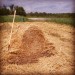 Spreading straw